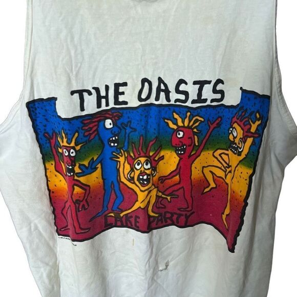 VTG “The Oasis” Pop Art Graphics Tank Top Mens XL - Picture 2 of 5